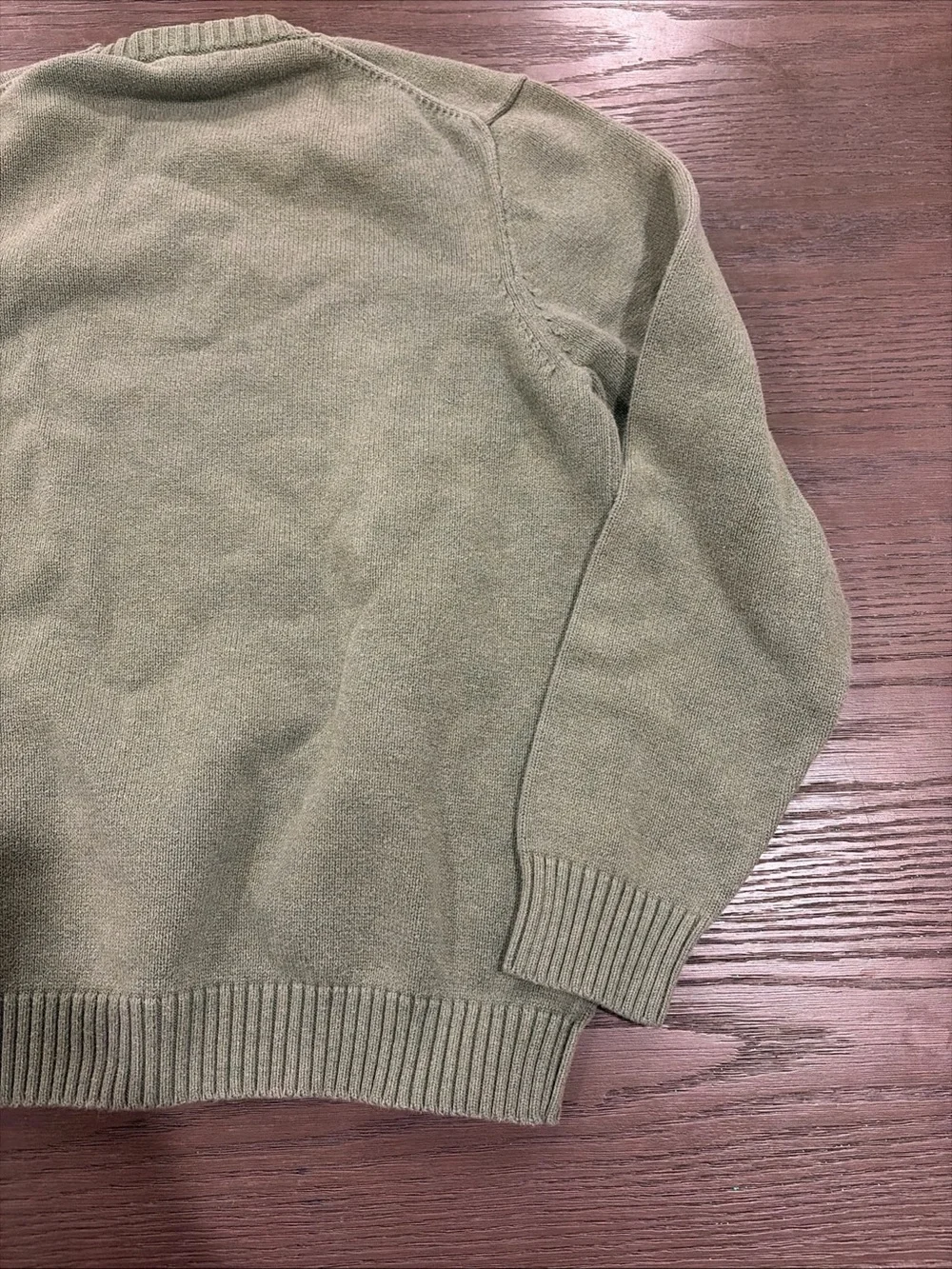 J. Crew Olive Green Crewneck Sweater
